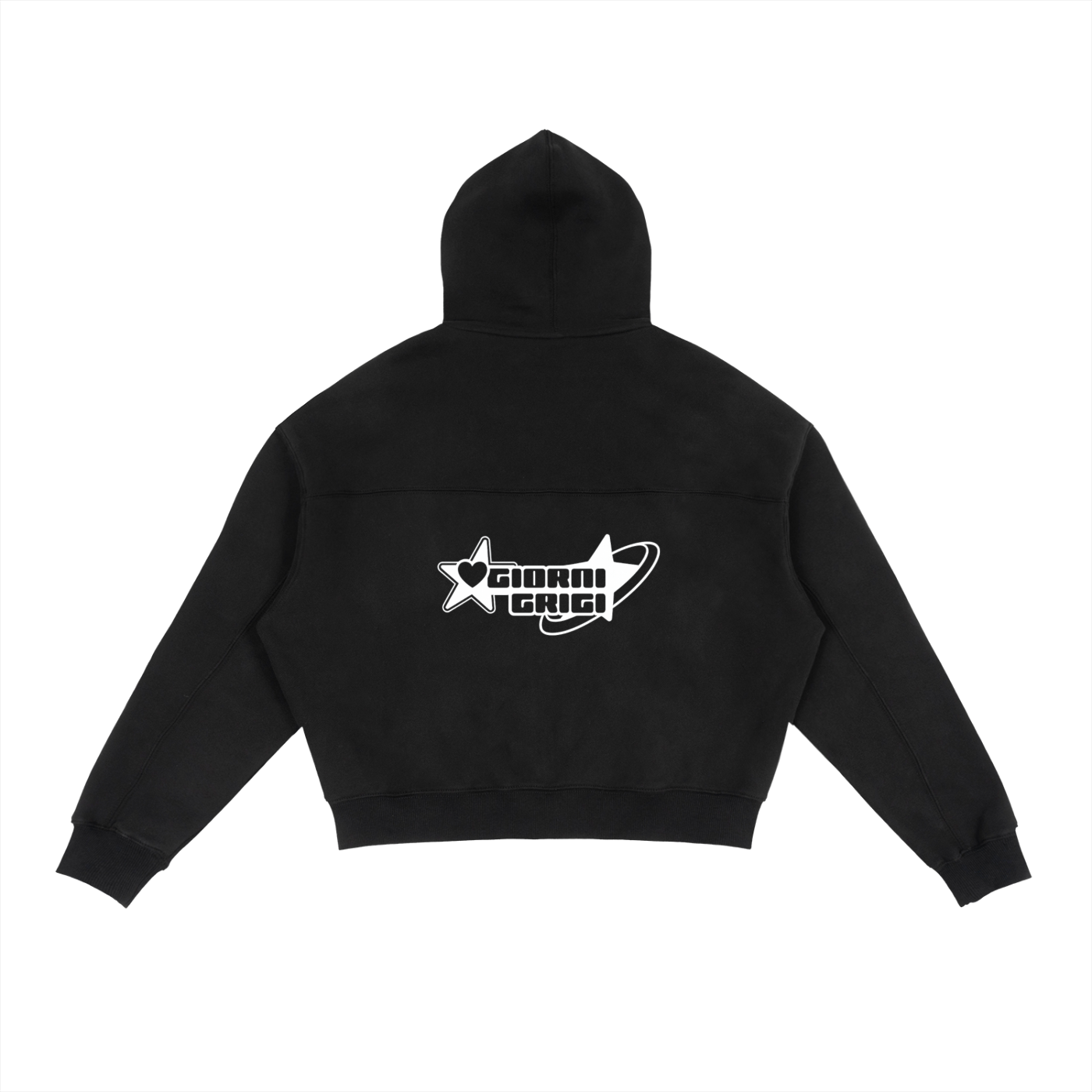 Fleece Zip-Up Boxy Hoodie