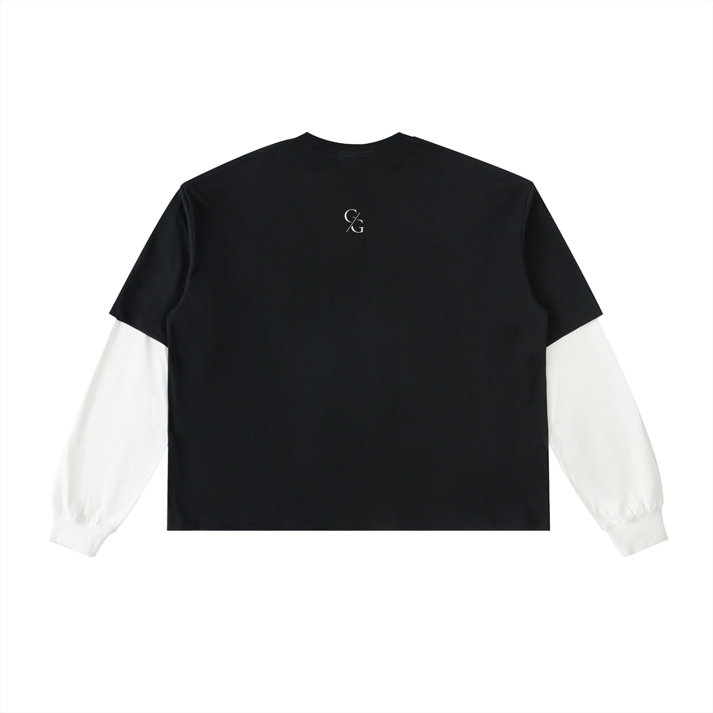 Limited Edition Layered Contrast Sleeve Cotton T-Shirt
