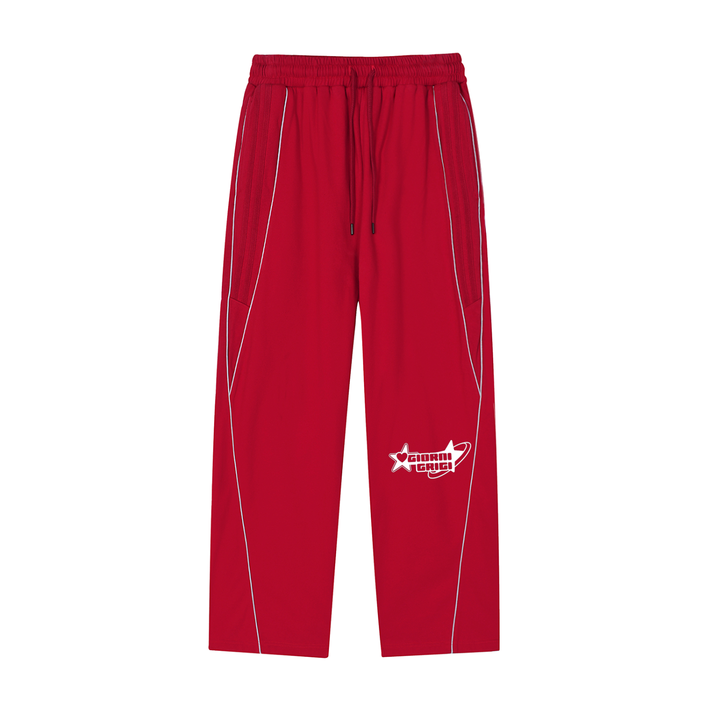 Reflection Striped Straight-Leg Sweatpants