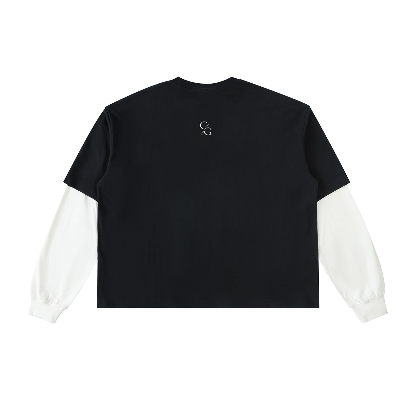 Limited Edition Layered Contrast Sleeve Cotton T-Shirt
