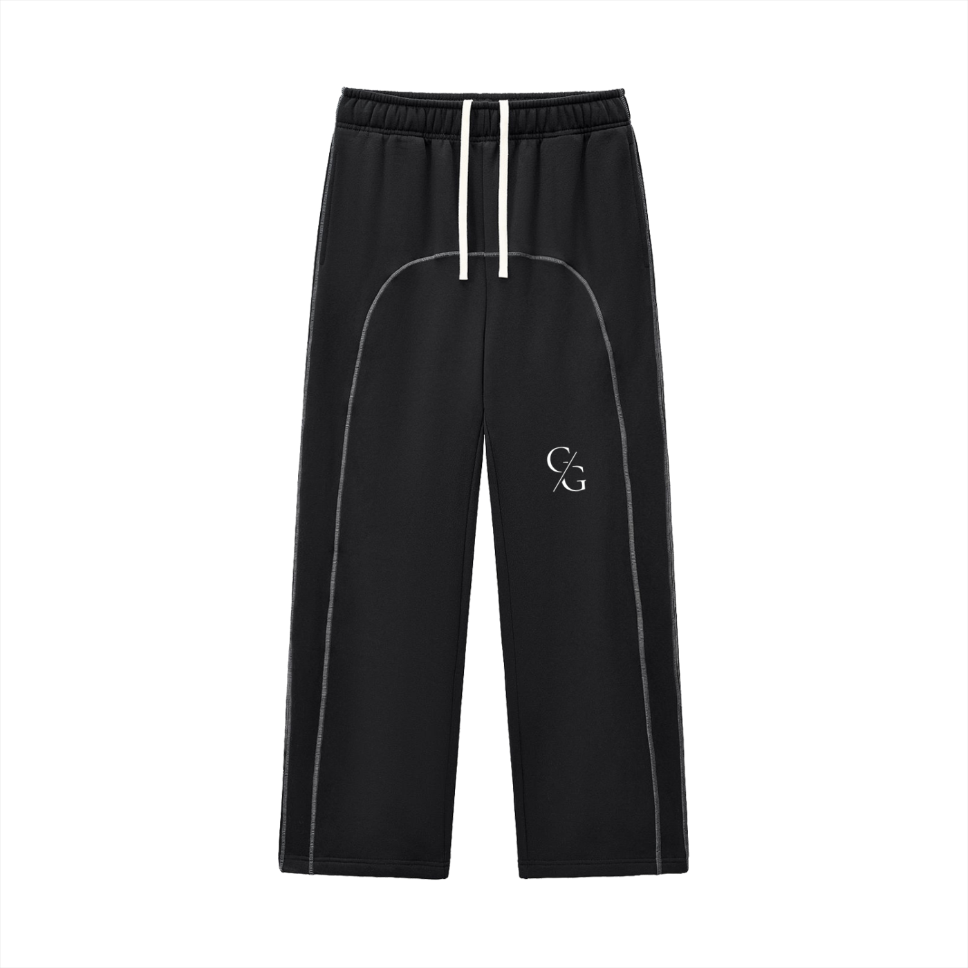 Contrast-Stitched Fleece Sweatpants