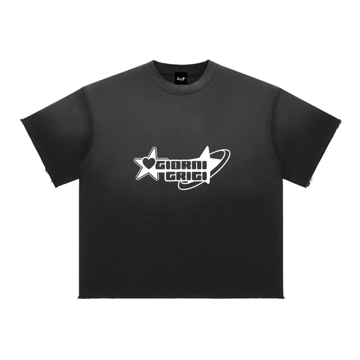 Sun Fade Raw Edge T-Shirt
