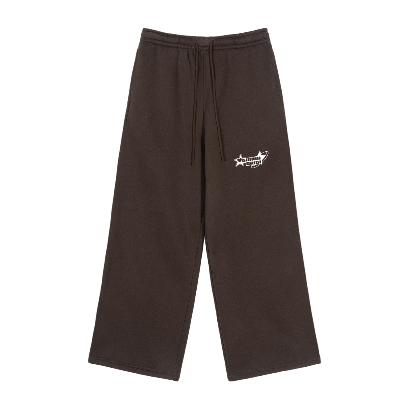 Fleece Drawstring Straight-Leg Sweatpants