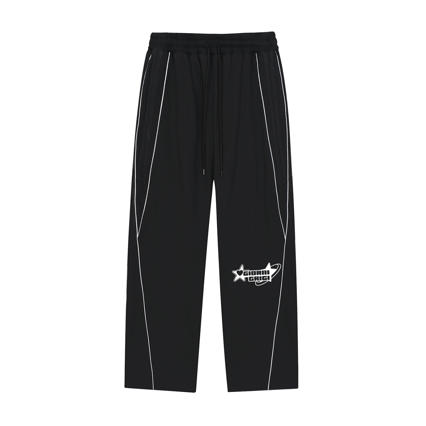 Reflection Striped Straight-Leg Sweatpants