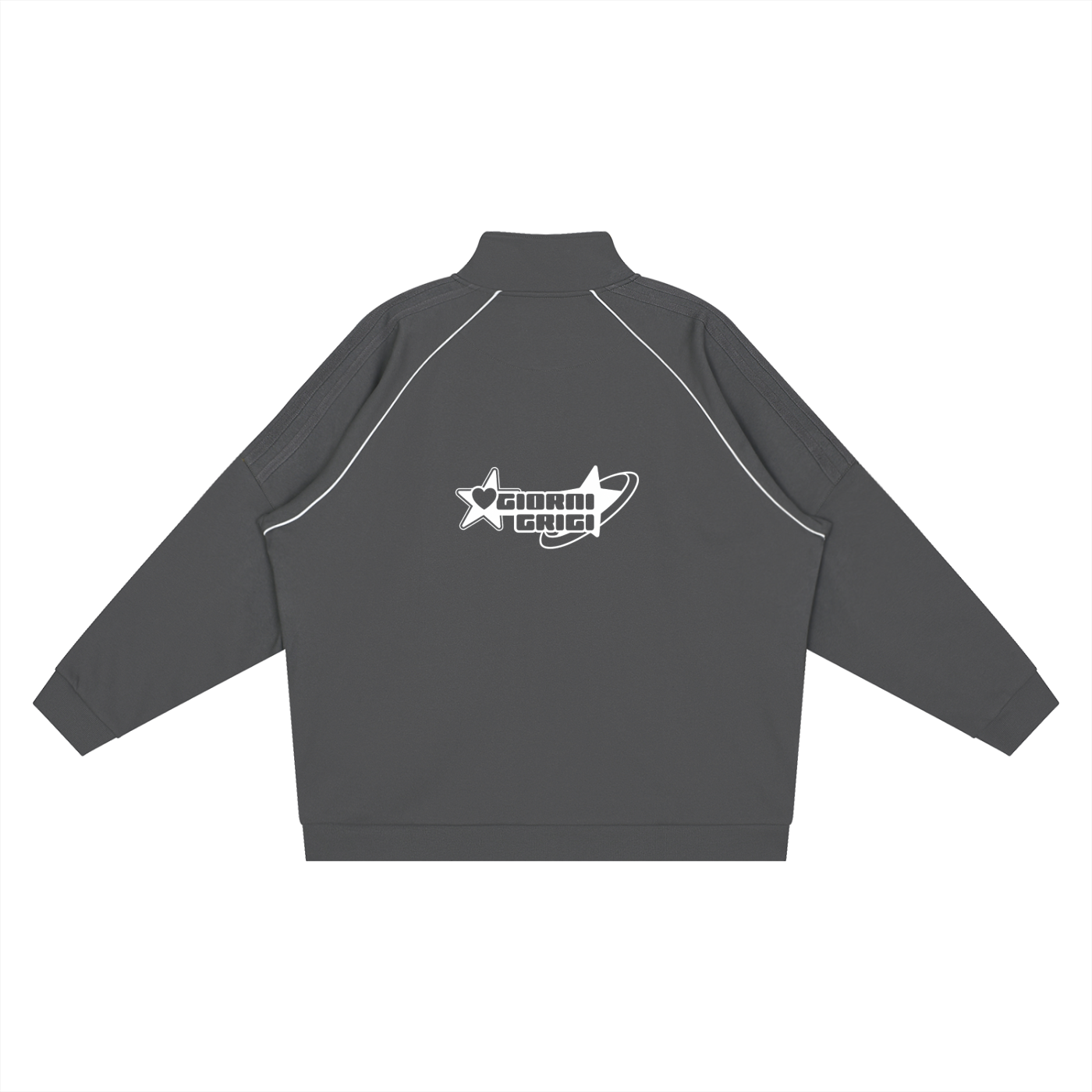 Reflection Striped Raglan Sleeve  Jacket